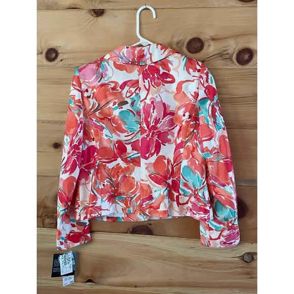 NWT! Vintage Le Suit womens 2 piece set. Blazer & Skirt. Island escape! Size 6P - Picture 6 of 8